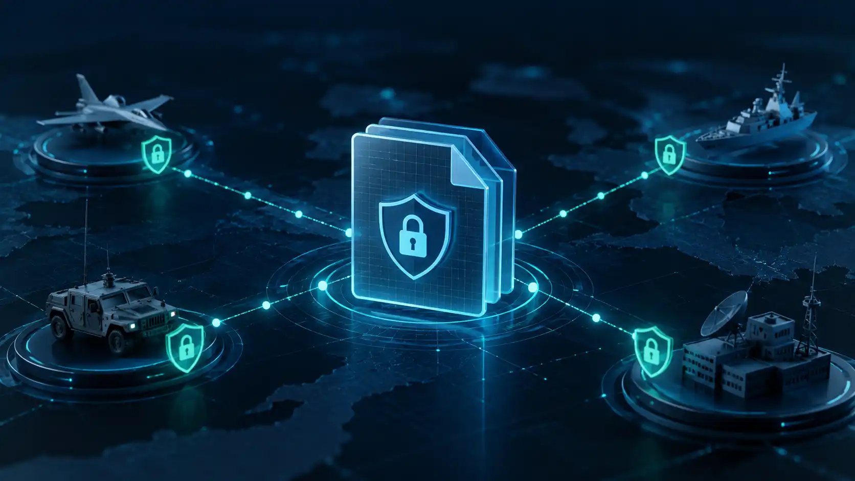 Secure classified information protected by security labels across connected NATO defence systems.